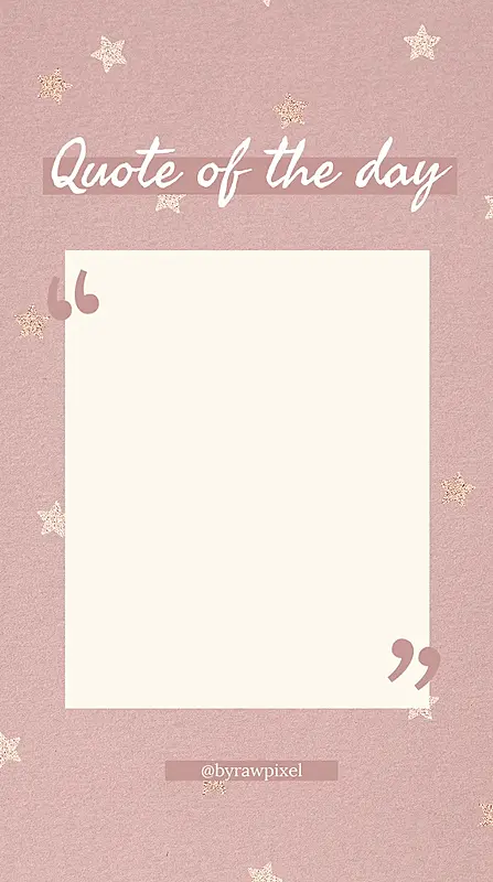 In the image it's written "Quote of the day".