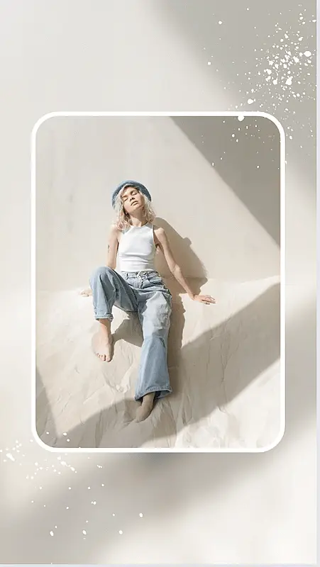 Instagram story showin a woman's picture.