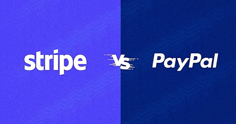 Stripe and PayPal logos