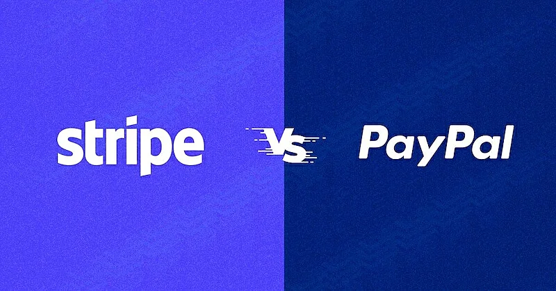 Stripe and PayPal logos