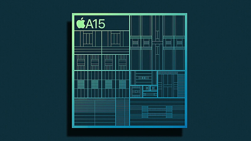 imagem que detalha o chip A15 bionica do iPad Mini