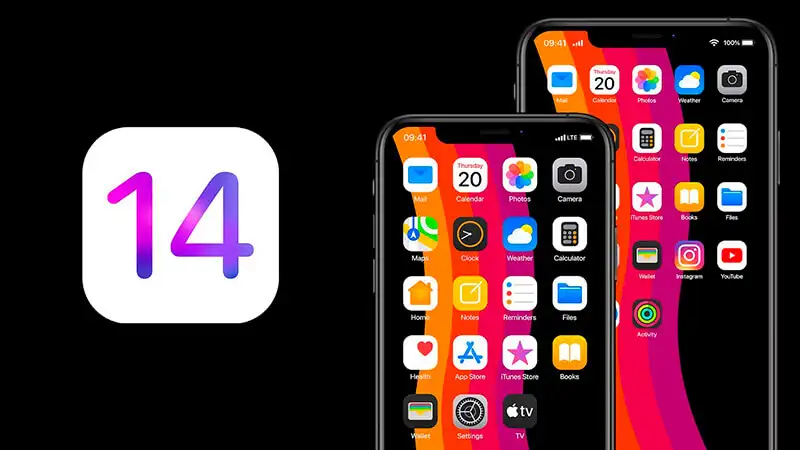 imagem detalhando o iOS 14