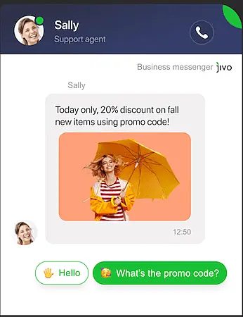 Chat campaign example