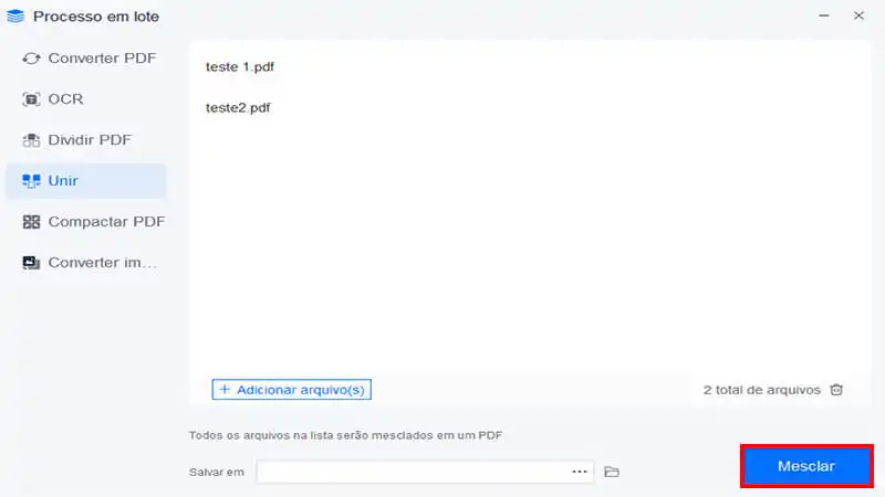 Juntar PDF