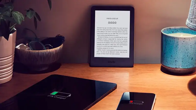 imagem que mostra capacidade de bateria do Kindle
