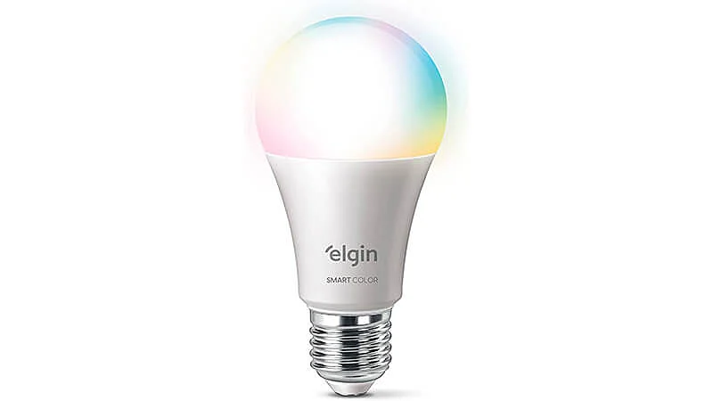 imagem de uma lâmpada inteligente da Elgin