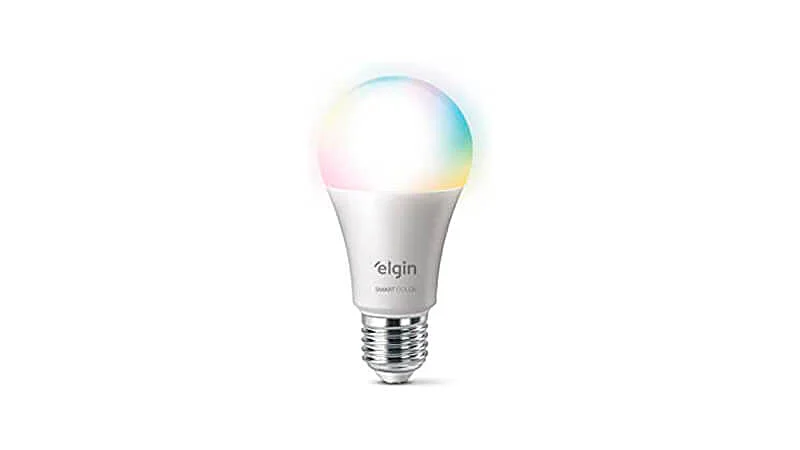imagem de uma lâmpada smart da Elgin