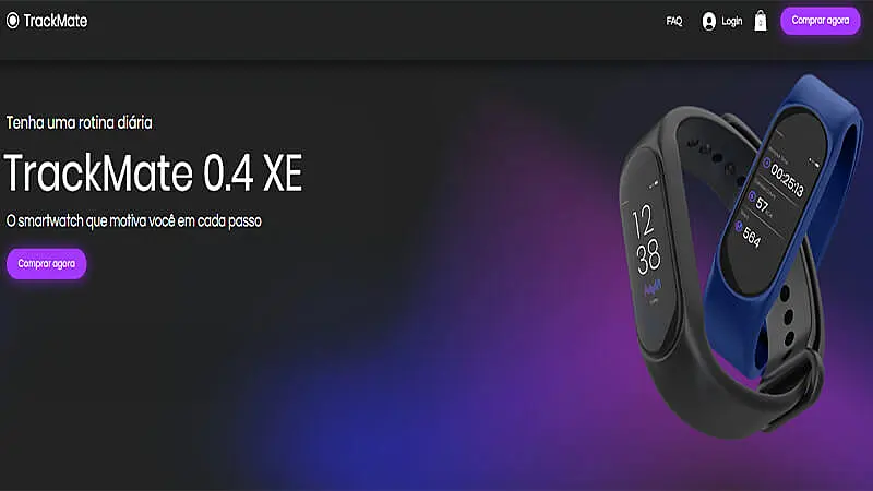 Captura de tela de landing page exemplos da wix