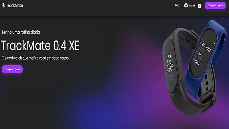 Captura de tela de landing page exemplos da wix