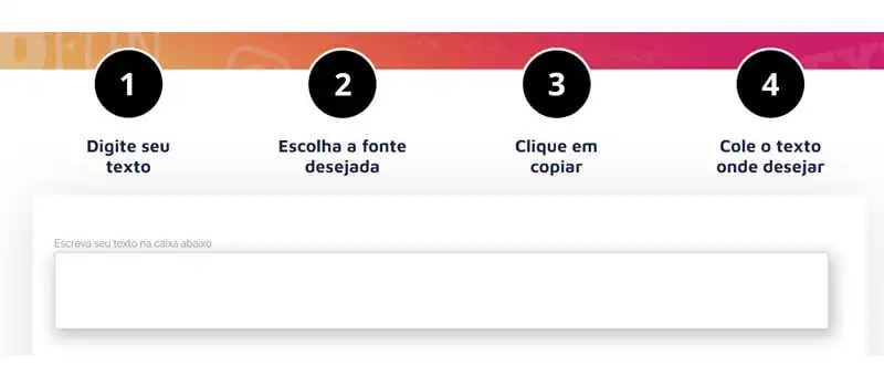 captura de tela do site de letras personalizadas para Instagram JivoChat 