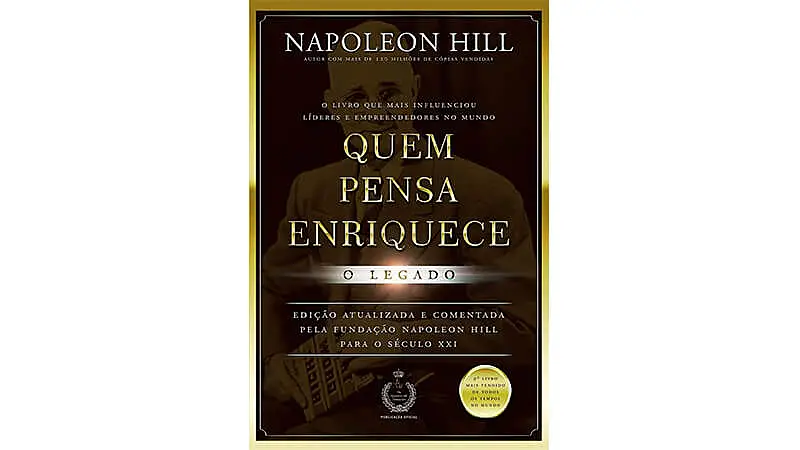 imagem que mostra a capa do livro Quem Pensa Enriquece
