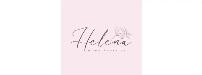 ideia de logo para loja de roupas feminina usando uma fonte manuscrita e elementos delicados