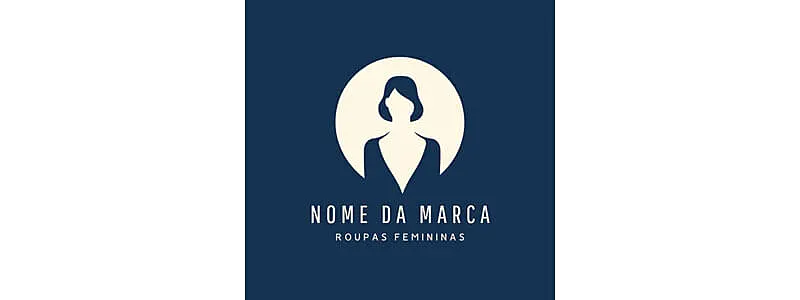 ideia de logo para loja de roupas feminina ícones elegantes