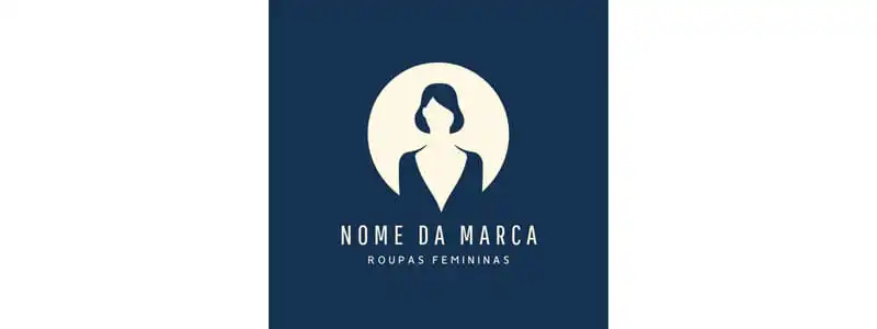 ideia de logo para loja de roupas feminina ícones elegantes