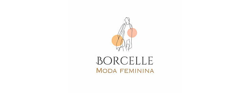 ideia de logo para loja de roupas feminina conceitual