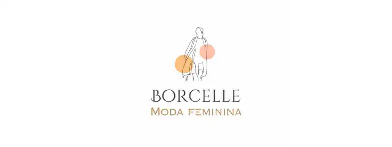 ideia de logo para loja de roupas feminina conceitual