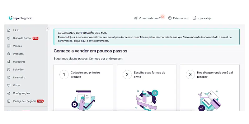 Painel da Loja Integrada