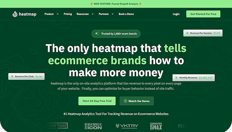 Heatmap website