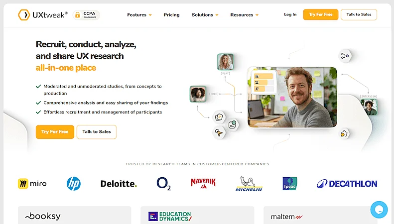 UXtweak website