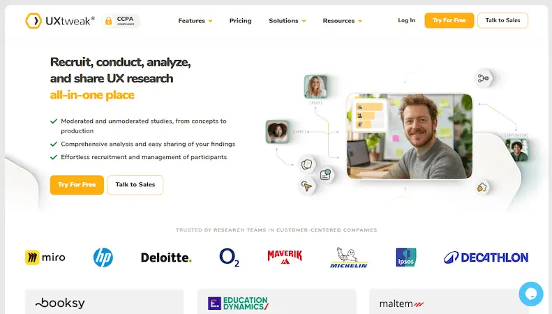 UXtweak website