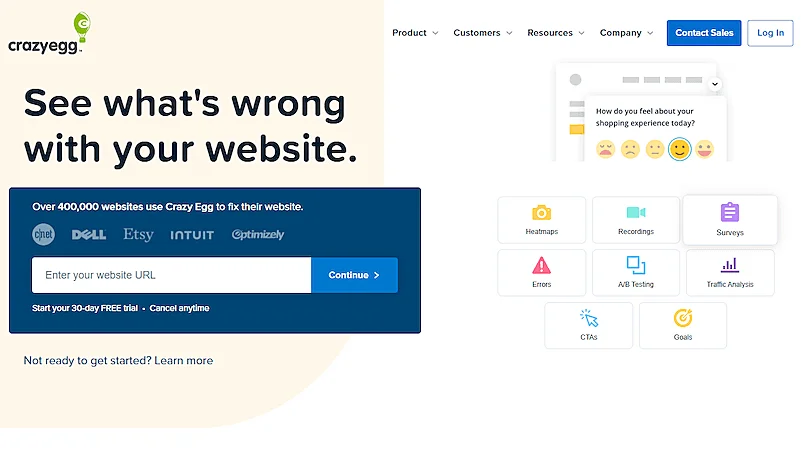 Crazy Egg website