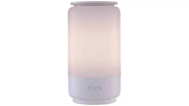 imagem de uma luminária de mesa inteligente Elsys na cor branca