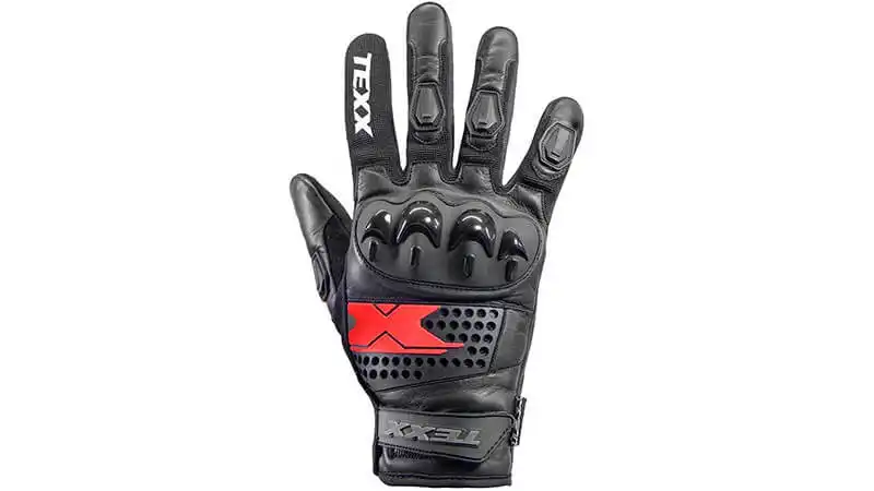 imagem de uma luva de motoqueiro Texx Old Shoot na cor preta