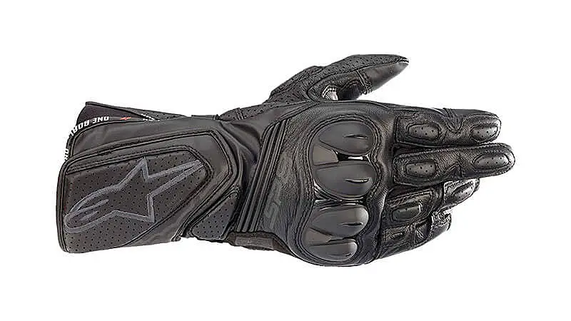 imagem de uma luva de motoqueiro Alpinestars SP 8 V3 na cor preta