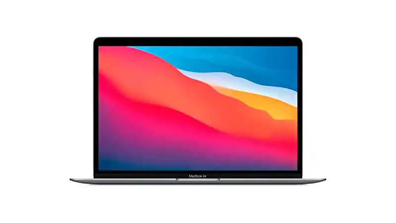 imagem de um Macbook Air com tela de 13 polegadas na cor prateada