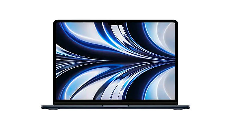 imagem de um Macbook Air com tela de 13 polegadas na cinza escuro