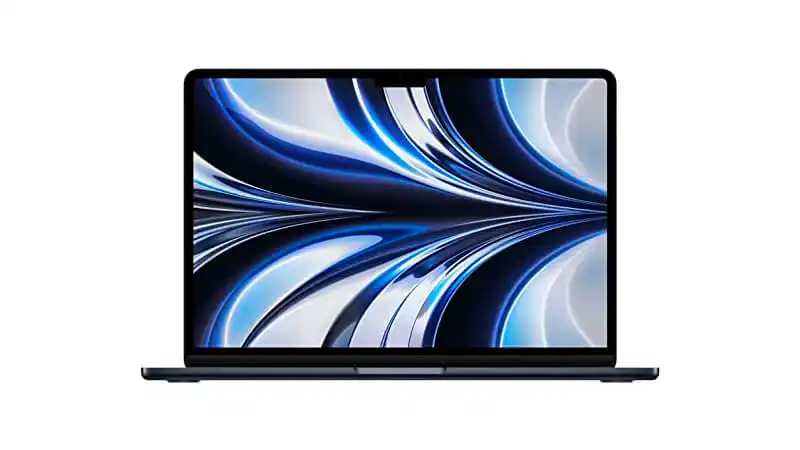 imagem de um Macbook Air com tela de 13 polegadas na cinza escuro
