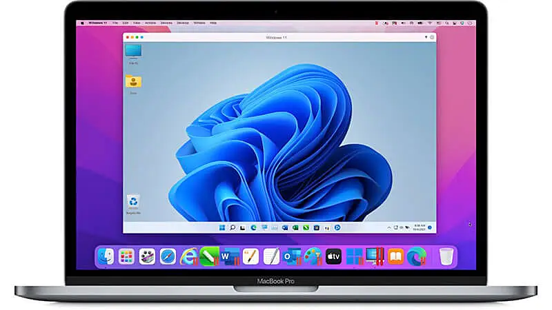 imagem de um Macbook Air aberto demosntrando o MacOS