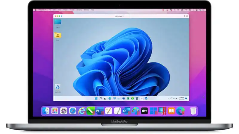 imagem de um Macbook Air aberto demosntrando o MacOS