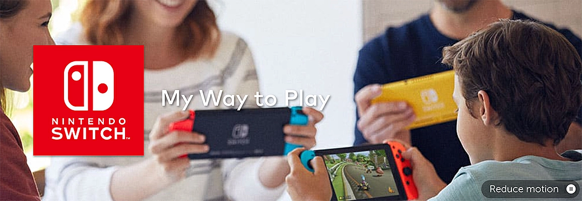 Picture of people playing on a Nintendo Switch