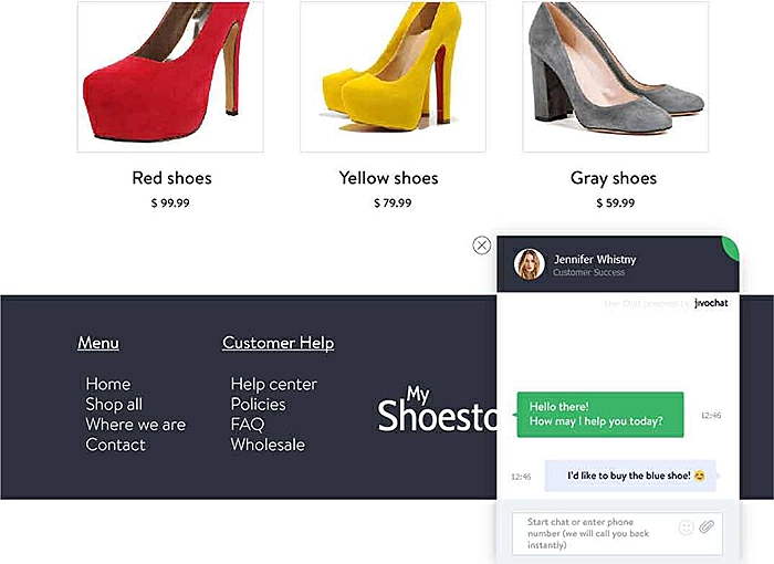 JivoChat in action