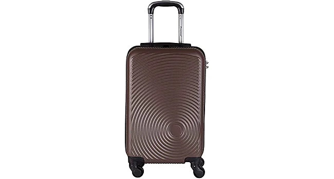 foto da mala de viagem de rodinhas marrom Nairobi