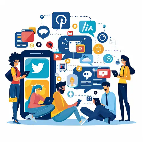  Imagem gerada por IA de marketing nas midias sociais