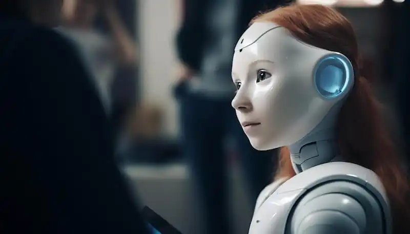 The image shows a robot 