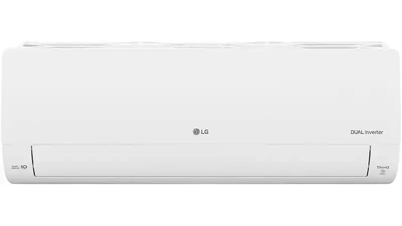 foto de um ar condicionado split inverter LG Voice na cor branca