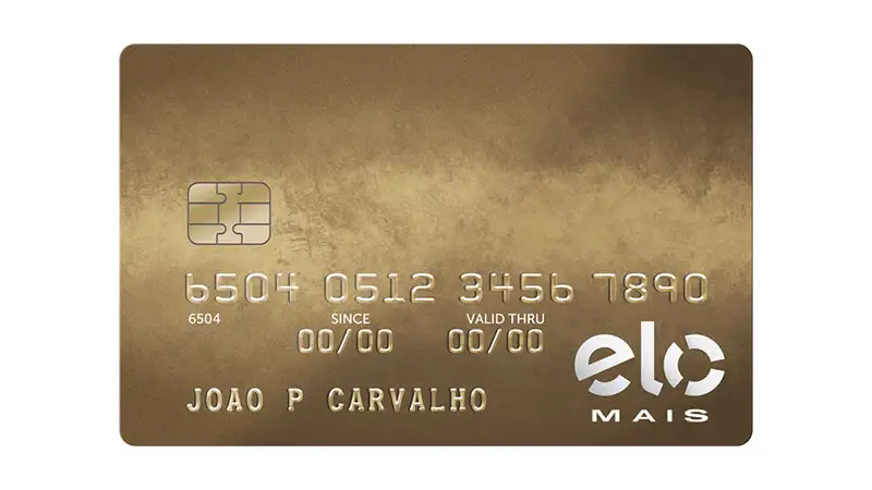 imagem de um cartão de crédito Bradesco Elo Mais