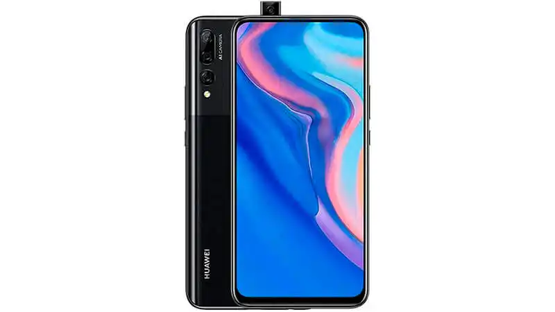 imagem que mostra um celular Huawei Y9 Prime de frente e de costas