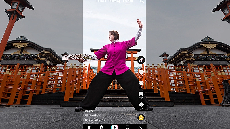 Foto do feed do TikTok