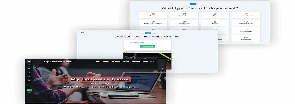 Captura do site SITE123