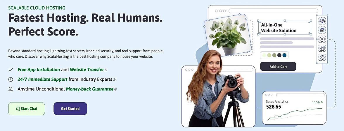 captura de tela do Scala Hosting