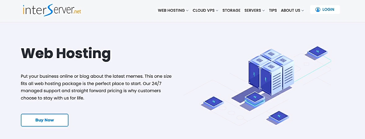 captura de tela do InterServer