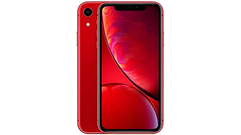 imagem de um iPhone XR na cor vermelha