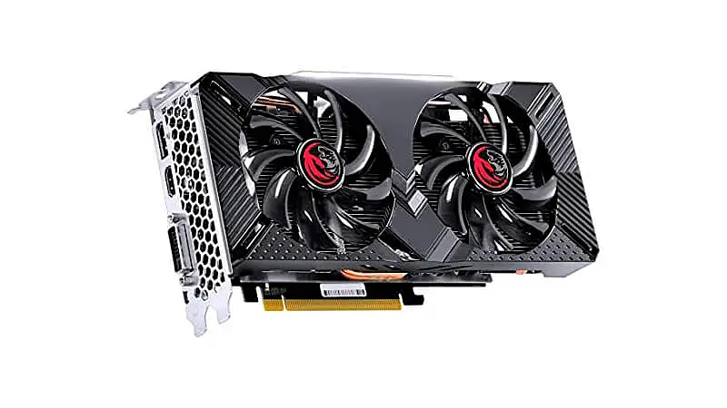 imagem de uma placa de vídeo RTX 2060 da PCYes com duas ventoinhas
