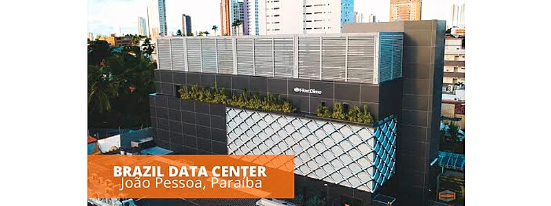 foto da fachada do data center de servidor dedicado em joão pessoa da hostdime