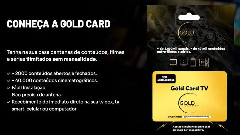 banner gold card tv