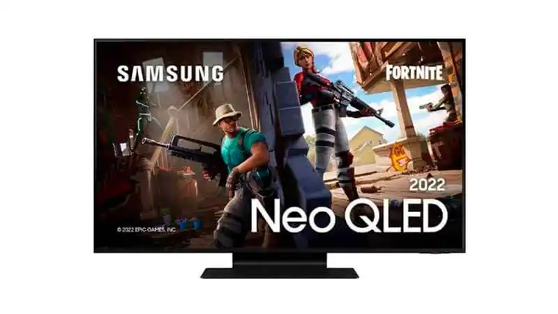 imagem de uma Smart TV Samsung Neo QLED de 43 polegadas